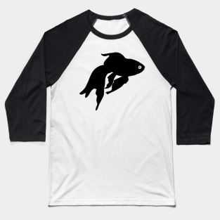 Goldfish Black White 1 Baseball T-Shirt